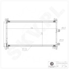 Condenseur de Climatisation Pour Peugeot 407 508 Citroën C5 C6