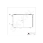 Condenseur de Climatisation Pour Peugeot Fiat Toyota Citroën C8 1400836980