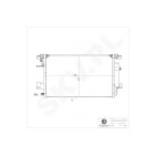Condenseur de Climatisation Pour Peugeot Citroën Mitsubishi 1687853380 7812A030