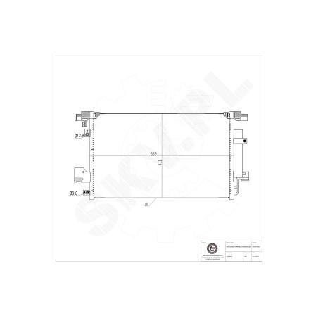 Condenseur de Climatisation Pour Peugeot Citroën Mitsubishi 1687853380 7812A030