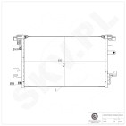 Condenseur de Climatisation Pour Peugeot Citroën Mitsubishi 1687853380 7812A030