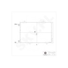 Condenseur de Climatisation Pour Peugeot 301 Citroën C-Elysee 9674994280