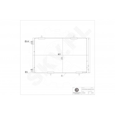 Condenseur de Climatisation Pour Peugeot 301 Citroën C-Elysee 9674994280