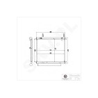 Condenseur de Climatisation Pour Peugeot Citroën Mitsubishi 6455HX 7812A019