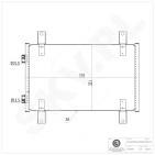 Condenseur de Climatisation Pour Peugeot Fiat Ducato Citroën 1340166080 6455CG