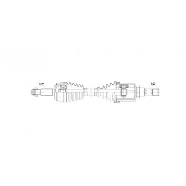 Cardan Arbre de transmission GAUCHE Pour RENAULT KADJAR 1.2 TCe 130 391015656R