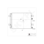 Condenseur de Climatisation Pour Renault Duster Logan Sandero Dacia Duster Logan