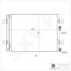 Condenseur de Climatisation Pour Renault Duster Logan Sandero Dacia Duster Logan