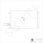 Condenseur de Climatisation Pour Fiat 500 Ford Lancia 51786211 1551184 51930033