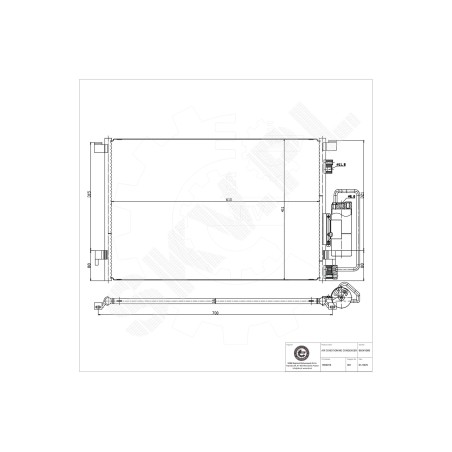 Condenseur de Climatisation Pour Opel Fiat Saab 9-3 Vauxhall 13101839 1850076