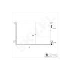 Condenseur de Climatisation Pour Opel Signum 3/5 Portes Vectra C Fiat Croma