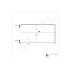 Condenseur de Climatisation Pour Fiat Doblo Punto 46821270