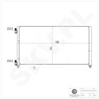 Condenseur de Climatisation Pour Fiat Doblo Punto 46821270