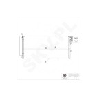 Condenseur de Climatisation Pour Fiat Linea 51785227 51831829 51935322 59116447