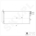 Condenseur de Climatisation Pour Fiat Linea 51785227 51831829 51935322 59116447