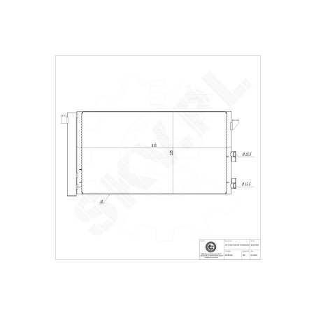 Condenseur de Climatisation Pour Fiat Panda 46798100 51767143 51960726