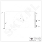 Condenseur de Climatisation Pour Fiat Panda 46798100 51767143 51960726