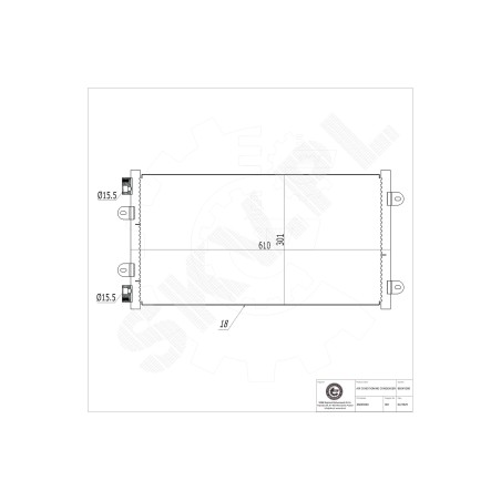 Condenseur de Climatisation Pour Fiat Punto 46524503 46787687 46829340 K46524503