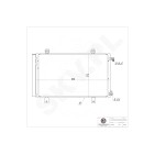 Condenseur de Climatisation Pour Fiat Sedici Suzuki SX4 71747380 71743782