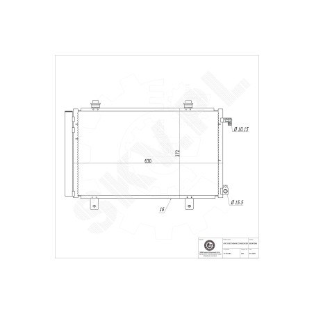 Condenseur de Climatisation Pour Fiat Sedici Suzuki SX4 71747380 71743782
