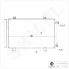 Condenseur de Climatisation Pour Fiat Sedici Suzuki SX4 71747380 71743782