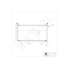 Condenseur de Climatisation Pour Fiat Sedici Suzuki SX4 71750369 9531055L00