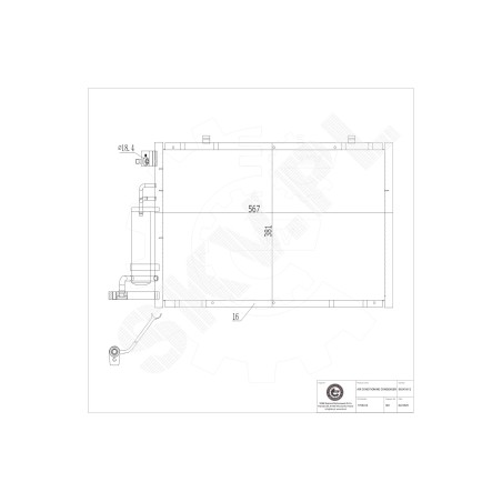 Condenseur de Climatisation Pour Ford B-Max Fiesta VI 1756414 AV1119710DA
