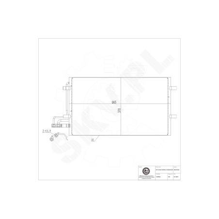 Condenseur de Climatisation Pour Ford C-Max II Focus Turnier 1234248 1335552