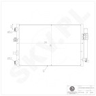 Condenseur de Climatisation Pour Ford C-Max II Focus III Grand BV6119710BA