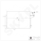 Condenseur de Climatisation Pour Ford C-Max II Kuga CV6119710FD CV6119710FE