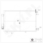 Condenseur de Climatisation Pour Ford Fiesta VI 1513108 1521951 1526277 1787028