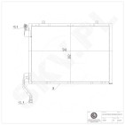 Condenseur de Climatisation Pour Ford Fiesta VI AP3119710AA