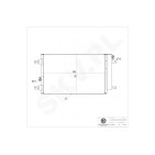 Condenseur de Climatisation Pour VW Seat Ford 7M0820411A 1108838 7M3820411