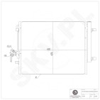 Condenseur de Climatisation Pour Ford Land Rover Volvo 7G9119710AA LR000566