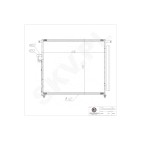 Condenseur de Climatisation Pour Ford Ranger 5139233 5264360 AB3919710AA