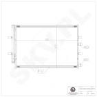 Condenseur de Climatisation Pour Ford Tourneo Transit 1778169