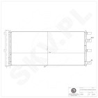 Condenseur de Climatisation Pour Ford Tourneo Transit 2006299 GK2119710AA
