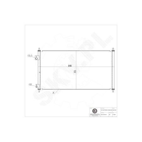 Condenseur de Climatisation Pour Honda Accord VI Civic VII 80100S87A00