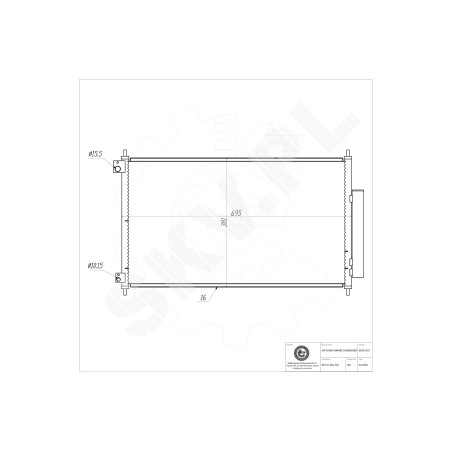 Condenseur de Climatisation Pour Honda Accord VII 80110SED941 80110SED942