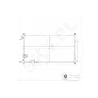 Condenseur de Climatisation Pour Honda Accord VII 80101SEFE11 80110SEFE11