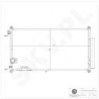 Condenseur de Climatisation Pour Honda Accord VII 80101SEFE11 80110SEFE11
