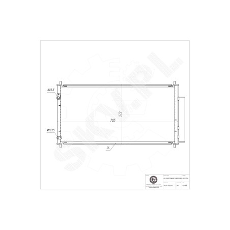 Condenseur de Climatisation Pour Honda Civic IX 80110TV1E02