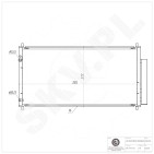 Condenseur de Climatisation Pour Honda Civic IX 80110TV1E02
