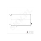 Condenseur de Climatisation Pour Honda Civic IX 80110TR0A01 80110TR0A02