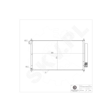 Condenseur de Climatisation Pour Honda Civic IX 80110TR0A01 80110TR0A02