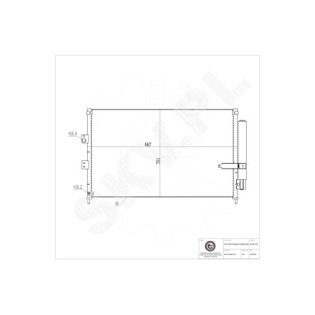 Condenseur de Climatisation Pour Honda Civic VIII 80110SNAA02 80110SNAA03