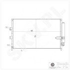 Condenseur de Climatisation Pour Honda Civic VIII 80110SNAA02 80110SNAA03