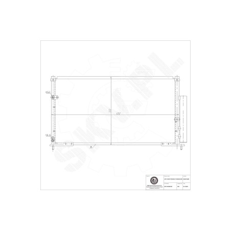 Condenseur de Climatisation Pour Honda Civic VIII 80110SNKK01 80110SNLA01
