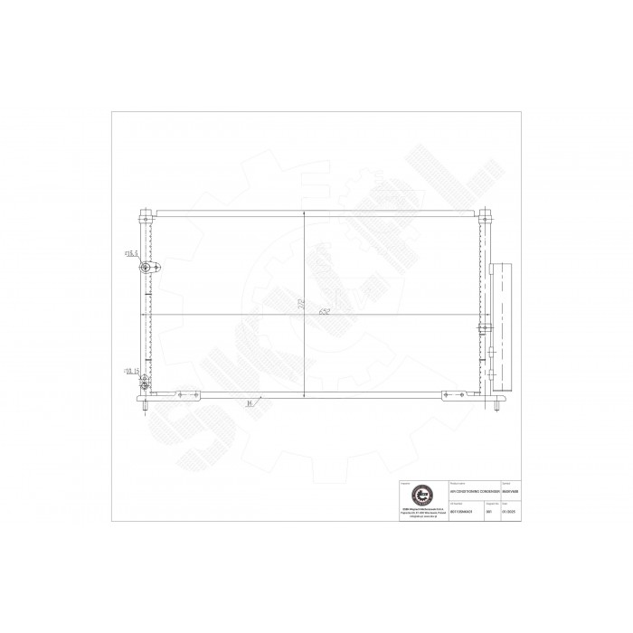 Condenseur de Climatisation Pour Honda Civic VIII 80110SNKK01 80110SNLA01