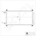 Condenseur de Climatisation Pour Honda CR-V III 80110SWAA01 80110SWWG01
